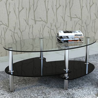 vidaXL Coffee Table with Exclusive Design Black