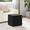 vidaXL Stool Black 41 x 41 x 40 cm Velvet and Engineered Wood
