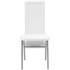 vidaXL Five Piece Dining Set White