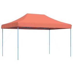 vidaXL Party Tent Terracotta with Blue Frame Oxford Fabric