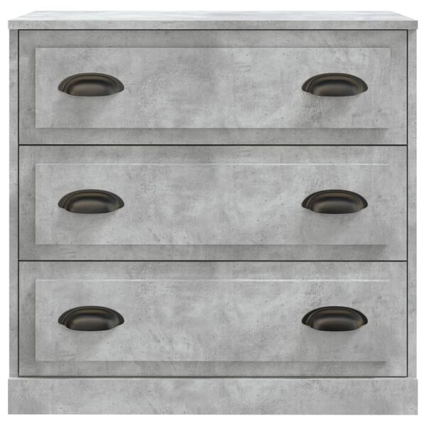 vidaXL Sideboard Concrete Grey 70x35.5x67.5 cm Engineered Wood