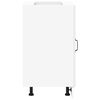 vidaXL Kitchen Base Cabinet Lucca White Engineered Wood
