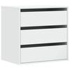 vidaXL Corner Chest of Drawers White 60x41x58 cm Engineered Wood