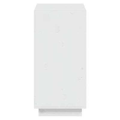 vidaXL Book Cabinet White 60x35x71 cm Solid Wood Pine