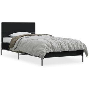 vidaXL Bed Frame without Mattress Black 90x190 cm