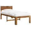 vidaXL Single Bed Frame with Headboard ROSTOCK Natural 90 x 190 cm