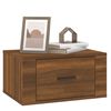 vidaXL Wall-mounted Bedside Cabinets 2 pcs Brown Oak 50x36x25 cm