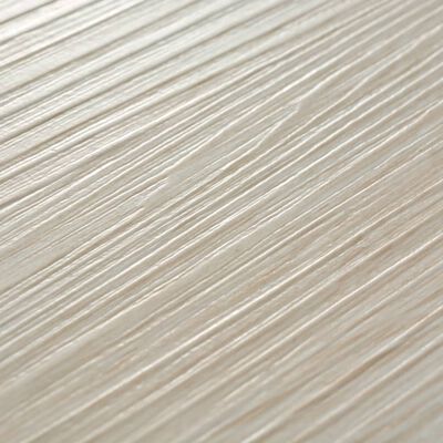 vidaXL Self-adhesive PVC Flooring Planks 5.02m² 2mm Oak Classic White