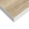 vidaXL Floating Wall Shelves 4 pcs Oak and White 80x23.5x3.8 cm MDF