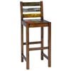 vidaXL Bar Stools 2 pcs Solid Reclaimed Wood