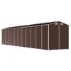 vidaXL Garden Shed Brown 191x980x198 cm Galvanised Steel