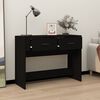 vidaXL Console Table Black 100x39x75 cm Engineered Wood