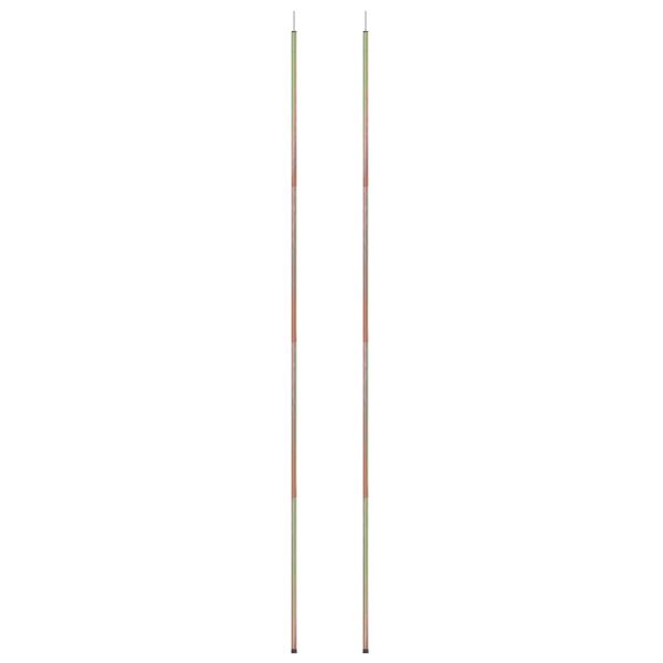 vidaXL Sunshade Sail Poles 2 pcs 200 cm Galvanised Steel