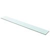 vidaXL Glass Panel | Clear | Tempered glass | 100 x 12 x 0.8 cm