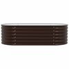 vidaXL Garden Raised Bed Brown 160 x 80 x 44 cm Steel