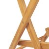 vidaXL 3 Piece Bar Set Solid Teak Wood