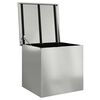 vidaXL Outdoor Storage Box Silver 55 x 50.5 x 50 cm Steel