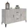 vidaXL Sideboard Concrete Grey 100x36x60 cm Engineered Wood