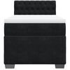 vidaXL Box Spring Bed with Mattress Black King Single Velvet