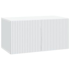vidaXL Wall-Mounted TV Cabinet White 59.5 x 31 x 30 cm Engineered Wood