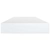 vidaXL Bookshelf Boards 4 pcs High Gloss White 100x10x1.5 cm Engineered Wood