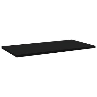 vidaXL Bookshelf Boards 4 pcs Black 60x30x1.5 cm Engineered Wood