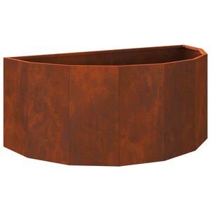 vidaXL Planter Rusty 90 x 45 x 35 cm Weathering Steel