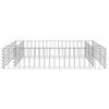 vidaXL Gabion Raised Bed Galvanised Steel 100x100x20 cm