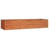 vidaXL Garden Raised Bed Rusty 240x80x45 cm Corten Steel