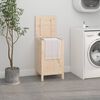 vidaXL Laundry Box 44x44x76 cm Solid Wood Pine