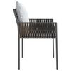 vidaXL Garden Chairs with Cushions 6 pcs Brown 54x61x83 cm Poly Rattan