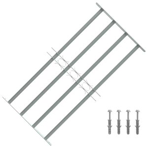 Adjustable Security Grille for Windows with 4 Crossbars 700-1050 mm