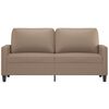 vidaXL 2-Seater Sofa Cappuccino 140 cm Faux Leather