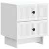 vidaXL Bedside Cabinet White 43 x 34.5 x 47.5 cm Engineered Wood