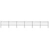 vidaXL Garden Fence with Hoop Top Steel 1005x100 cm Black
