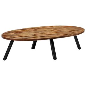 vidaXL Coffee Table | Natural Wood | Reclaimed Teak Wood | 120x60x30 cm