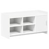 vidaXL Shoe Cabinet with Door White 100 x 39.5 x 51 cm Engineered Wood