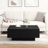 vidaXL Coffee Table Black Oak 80 x 80 x 31 cm