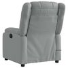 vidaXL Electric Massage Recliner Chair Light Grey Fabric