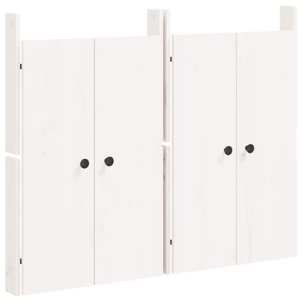 vidaXL Outdoor Kitchen Doors 2 pcs White 50x9x82 cm Solid Wood Pine