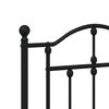 vidaXL Metal Replace Headboard Black 135 cm