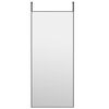 vidaXL Door Mirror Black 40x100 cm Glass and Aluminium
