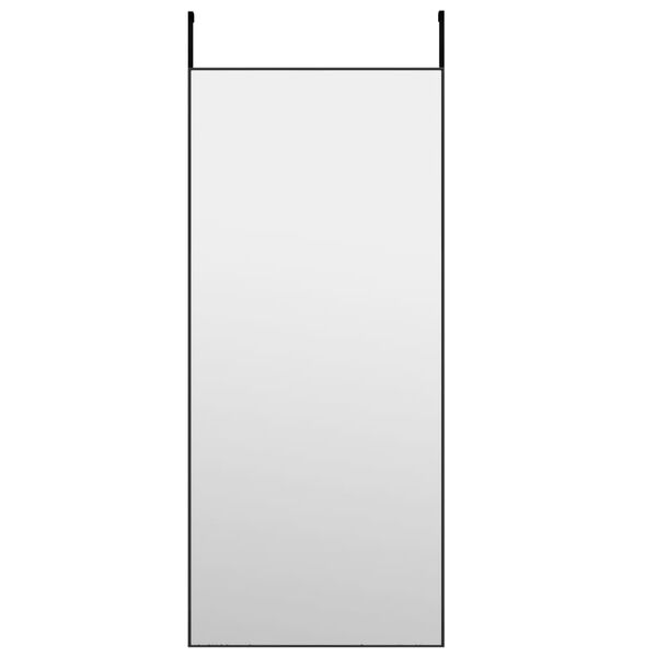 vidaXL Door Mirror Black 40x100 cm Glass and Aluminium