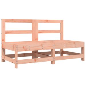 vidaXL Garden Middle Sofas 2 pcs Solid Wood Douglas