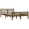 vidaXL Bed Frame without Mattress Honey Brown Solid Wood 150x200 cm King Size