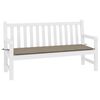 vidaXL Garden Bench Cushion Taupe 200x50x4 cm Oxford Fabric