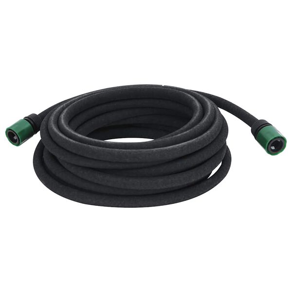 vidaXL Garden Soaker Hose Black 0.6" 10 m Rubber