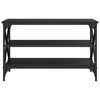 vidaXL TV Cabinet Black 80x40x50 cm Engineered Wood