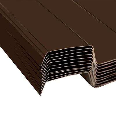 vidaXL Roof Panels 12 pcs Galvanised Steel Brown