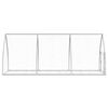 vidaXL Rabbit Hutch Silver 300x105x120 cm Galvanised Steel
